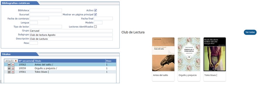 Orden alfabético bibliografías estáticas Absys